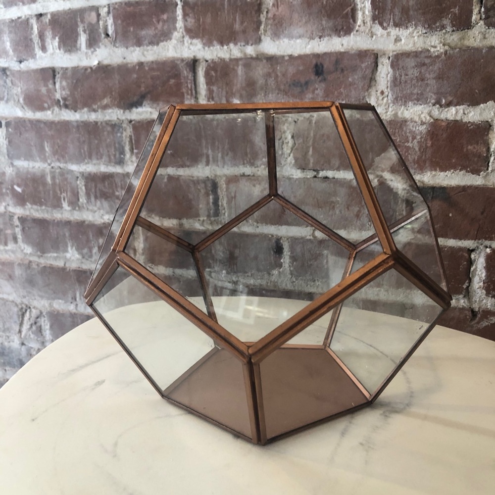 Gold World Market Terrarium